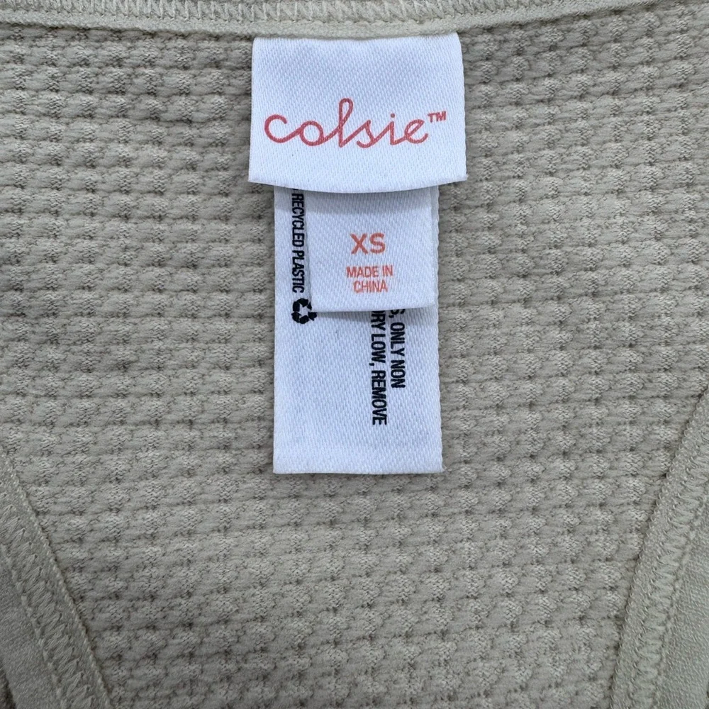 Women's Tan Scoop Neck Racer‎ Back Sleeveless Bodysuit, XS